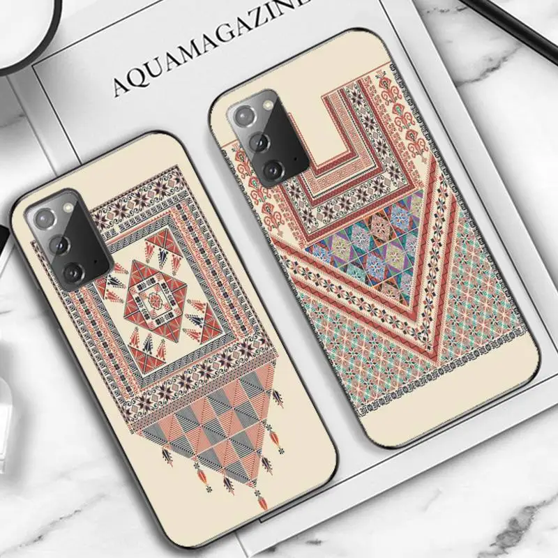 

YNDFCNB Embroidered Map of Palestine Phone Case for Samsung Note 5 7 8 9 10 20 pro plus lite ultra A21 12 02
