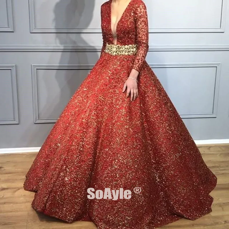 Женское вечернее платье с блестками SoAyle длинное бальное бусинами и длинным