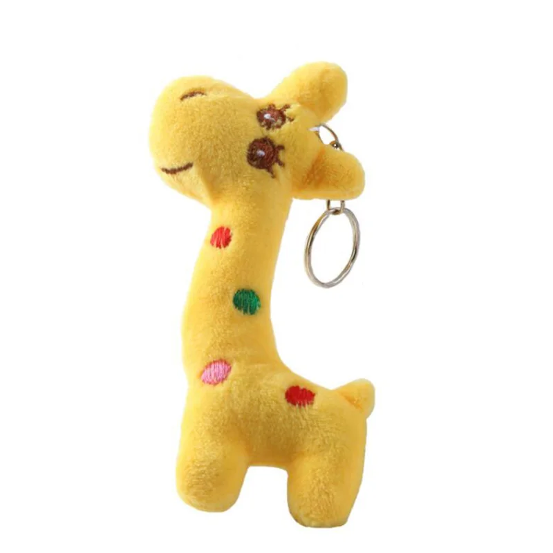 Joyyifor New plush toy giraffe cute big-eyed deer short-haired soft boy girl's key bag pendant gift | Игрушки и хобби