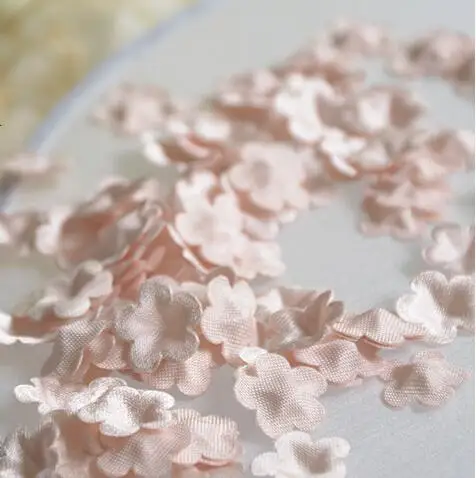 Beige pink 100 шт 23 цвета розовый DIY ручной работы 3D цветок свадебное платье ингредиенты пирографический Eugen пряжа головные уборы материалы RS338 - Цвет: Beige pink
