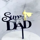 Super PAPA Dad Топпер для торта С Днем Рождения акриловый торт на День отца Topper Father's Birthday