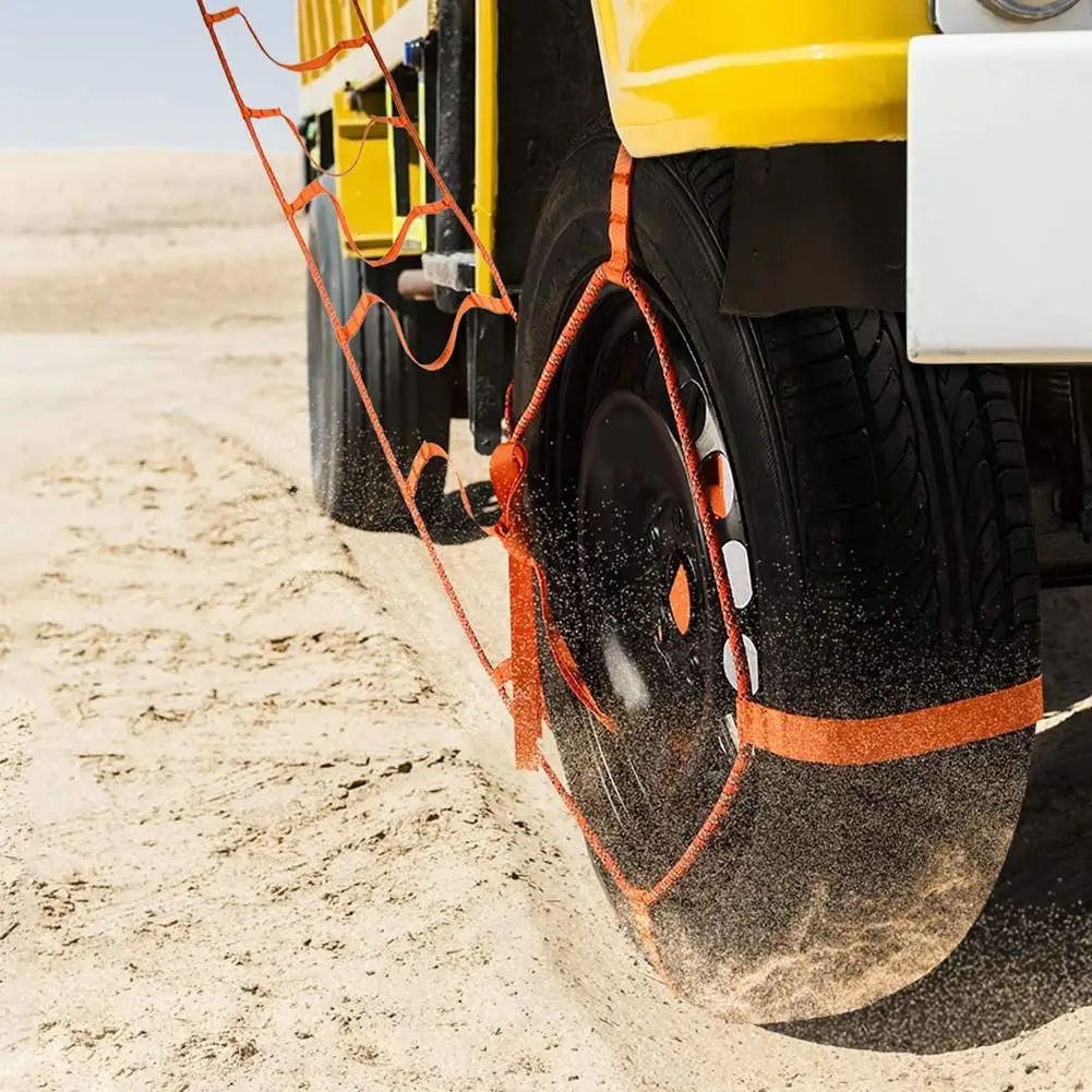 Зимний Противоскользящий аварийный ремешок для автомобильных шин спасательный