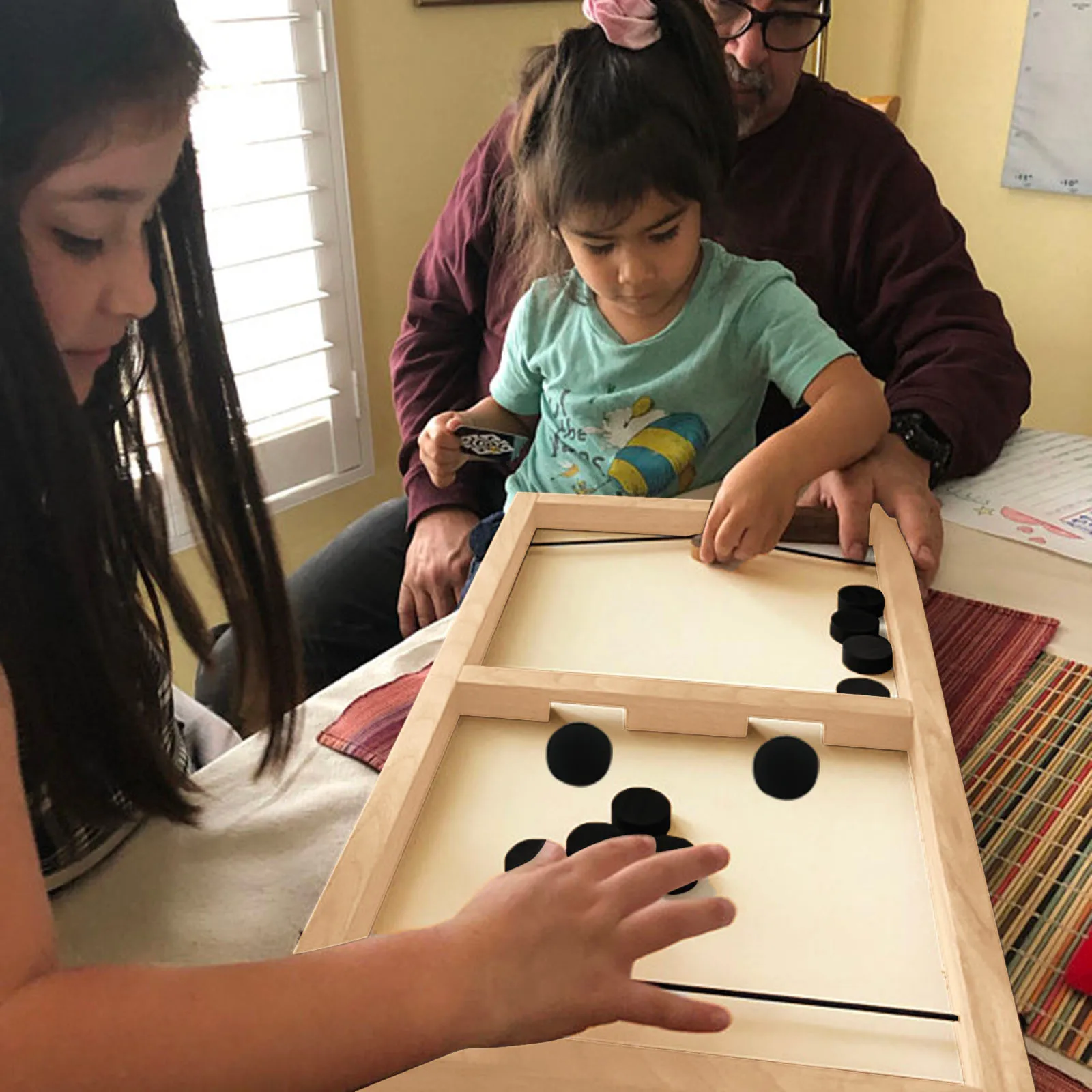 

Friendly Game Upgraded Double Hole Catapult Chess Bumper Interactive Game Table Desktop Interesting Creative Funny Tabletop Game