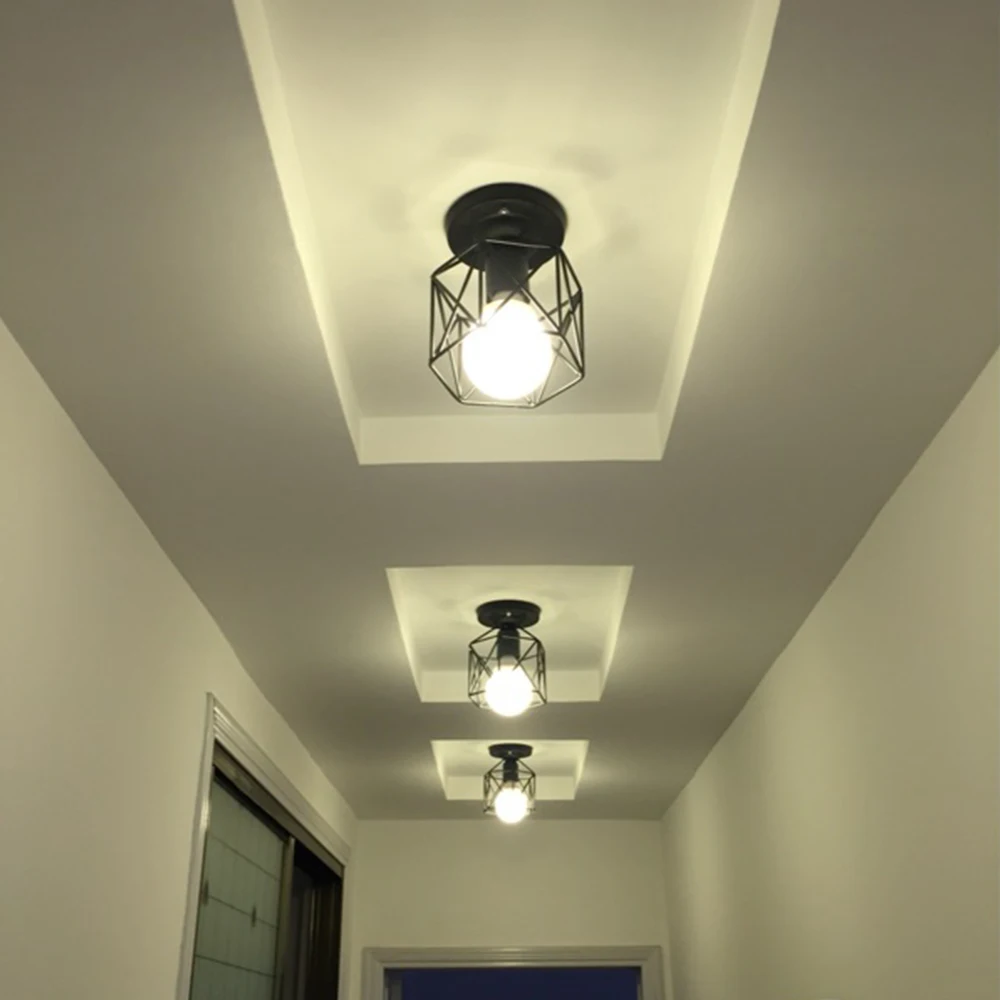 Абажур для потолосветильник светильника лампа в металлическом корпусе стиле