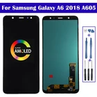 Дисплей AMOLED для Samsung A6 Plus 2018, A605, ЖК-дисплей с сенсорным экраном, дигитайзер в сборе, бесплатная доставка