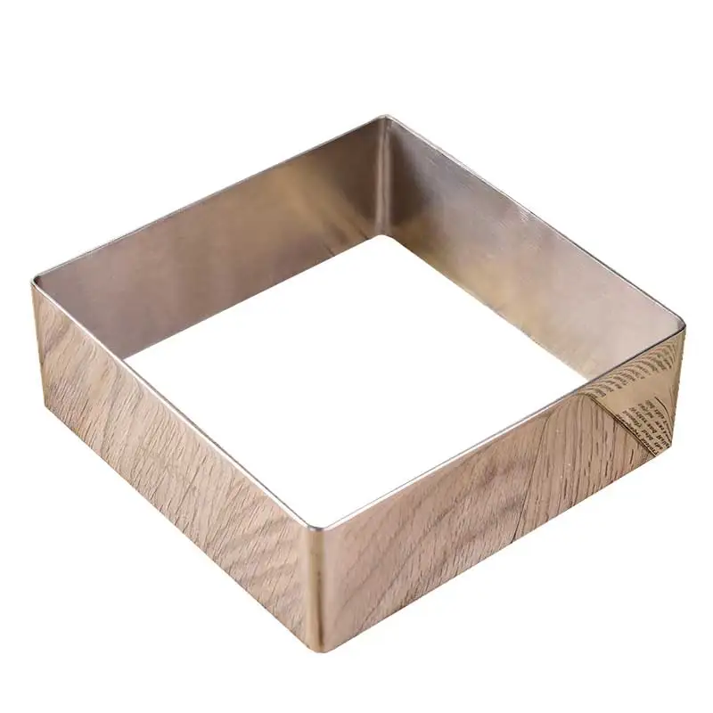 Резак из нержавеющей стали квадратная форма для мусса кольцо торта выпечки