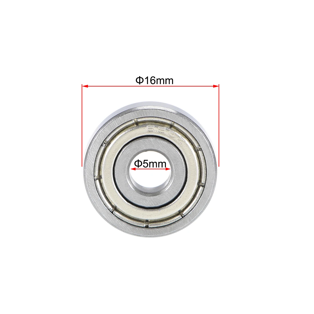 

uxcell 625ZZ Deep Groove Ball Bearings 5mm x 16mm x 5mm Double Shielded Chrome Steel P5(ABEC5) 2pcs