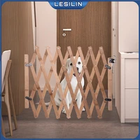 folding pet barrier fence cat dog gate bamboo pet fence retractable cat dog puppy sliding door safety gate pet isolation protect