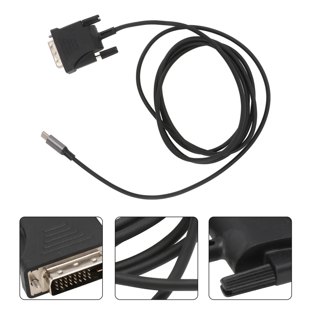 

Type-c to DVI Cable USB Type To DVI Adapter High-speed Data Adapter Cable