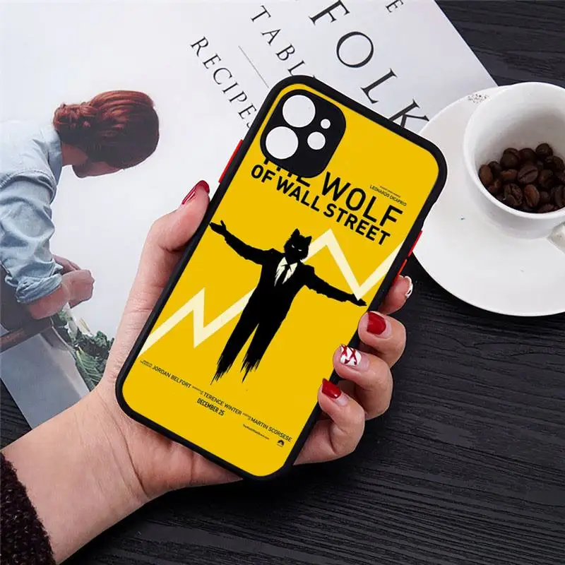

Wolf Of Wall Street Leonardo DiCaprio Phone Case Matte Transparent for iPhone 7 8 11 12 s mini pro X XS XR MAX Plus cover funda