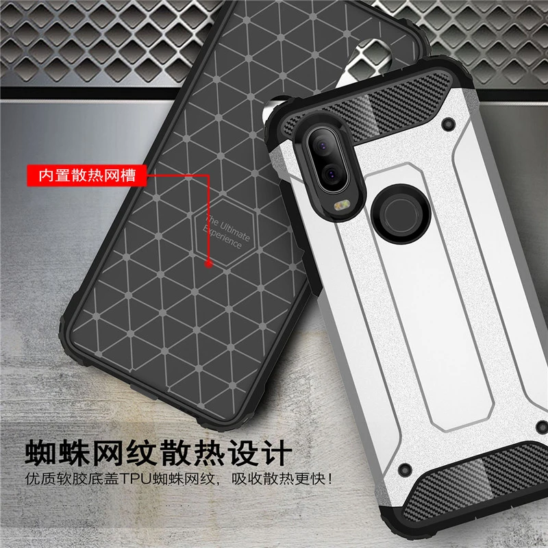 Чехол для Motorola One Vision противоударный Прочный чехол Moto силиконовый чехол-бампер