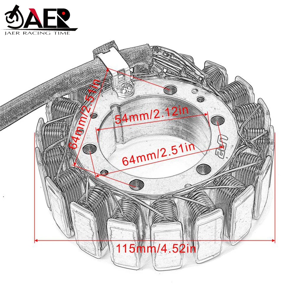 JAER статор мотоцикла катушки для Suzuki SV1000 2003 2004 2005 2006 GV1200 зрелые GV700 GL 1985 1986| |