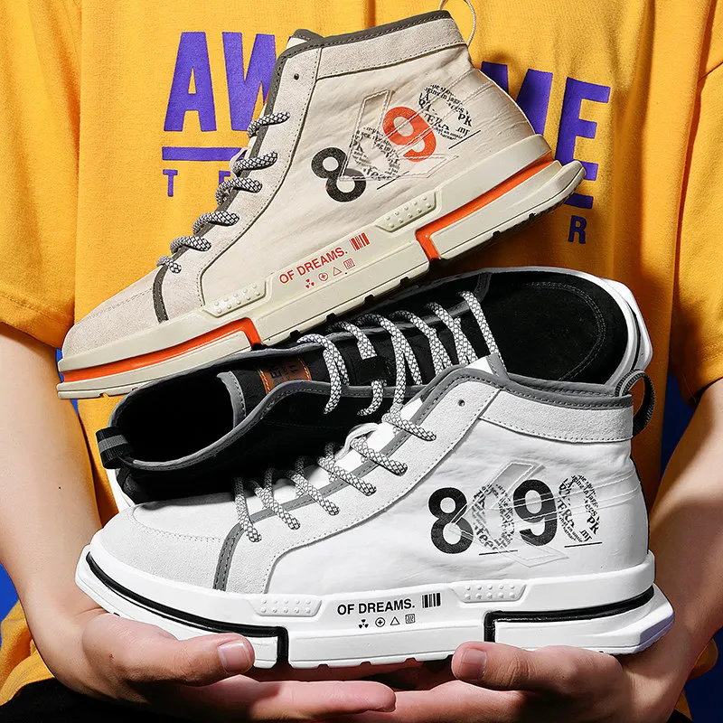 Мужская обувь дышащая дикая модная Студенческая повседневная высокая удобная на