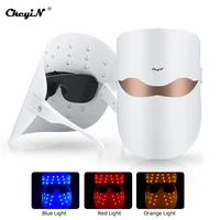 ckeyin led photon therapy facial mask skin rejuvenation 32 lamps face mask anti acne wrinkles whitening beauty skin care tool