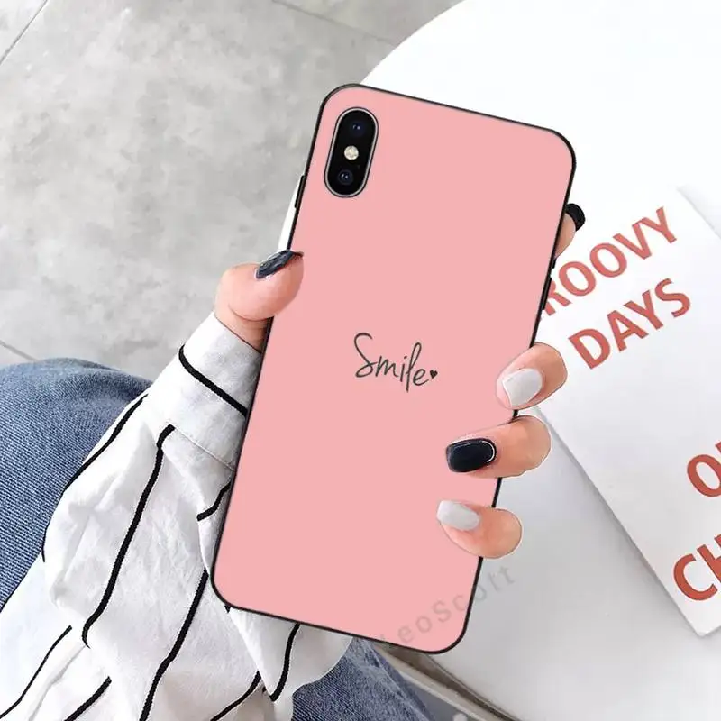 

love heart pink cute Phone Case for iPhone 11 12 mini pro XS MAX 8 7 6 6S Plus X 5S SE 2020 XR