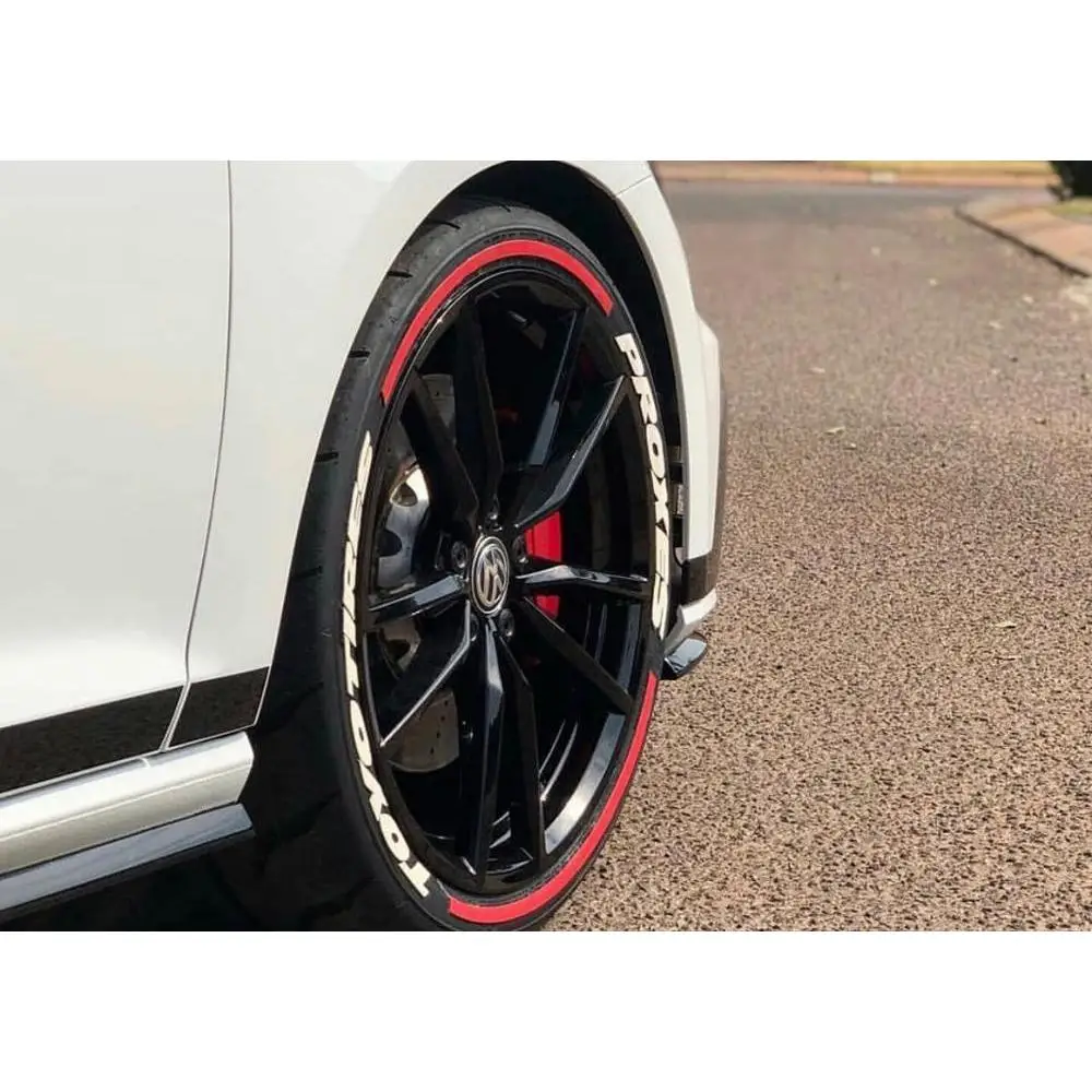 Наклейки для шин белые Toyo шины Proxes + Полосатые колеса наклейка с надписью 3D