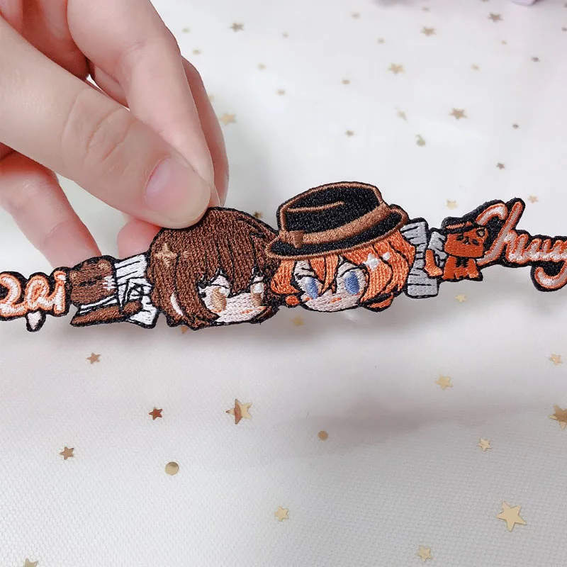 Японский аниме бродячие псы 21x3 5 см косплей дазай Осаму накахара чуя вышитый