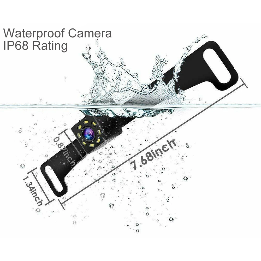 Car Rear View Camera 8LED 12LED Wide Angle Night Vision Reversing Motors Monitor CCD HD Vehicle 437 | Автомобили и мотоциклы