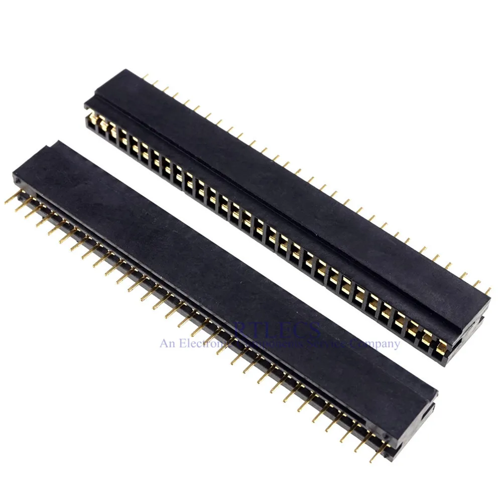 5 шт. тестовая розетка для сгорания шаг 2 54 мм позолоченный Однорядный 30