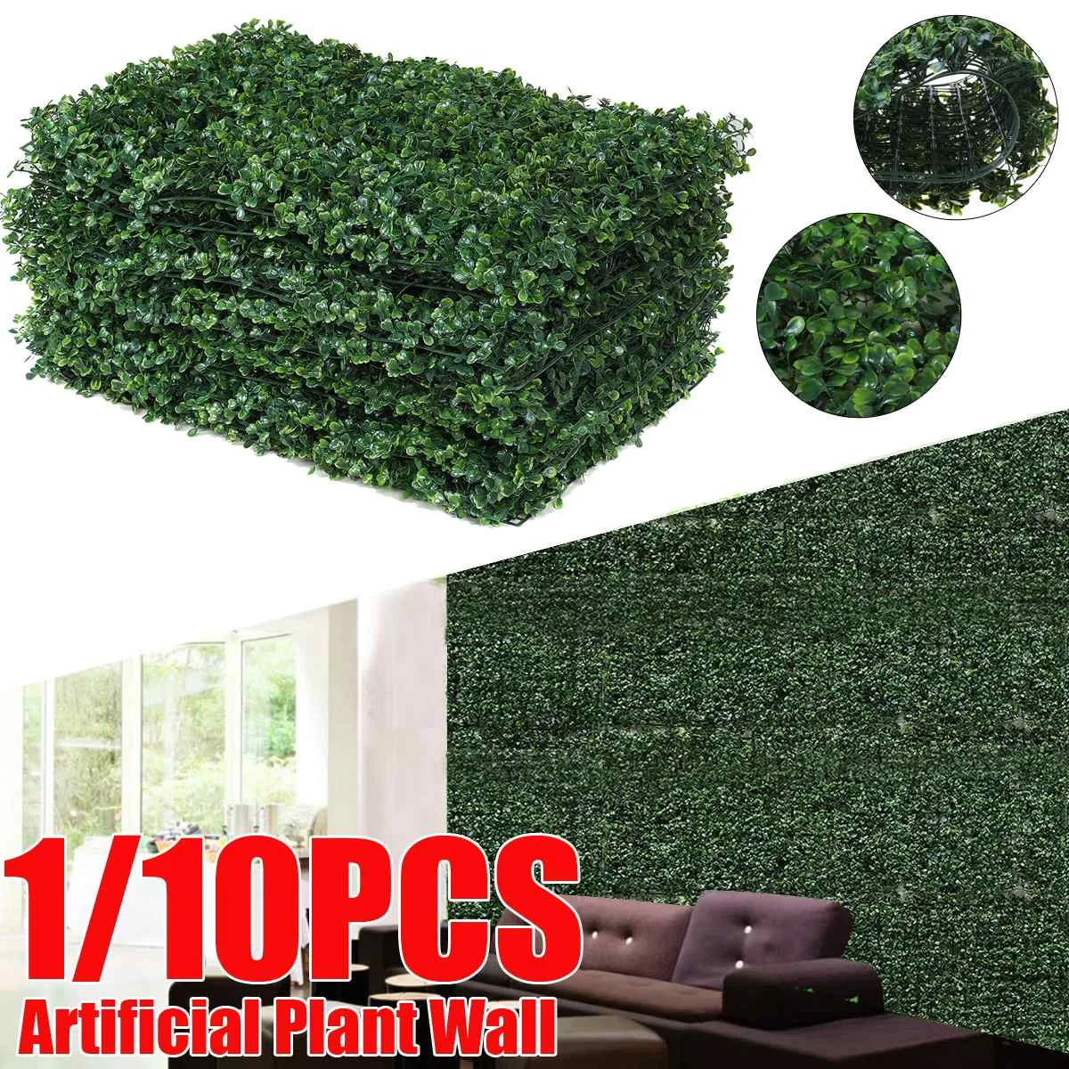 

1/10PCS Artificial Privacy Fence Screen Faux Ivy Leaf Screening Hedge for Outdoor Indoor Decor Garden Backyard Patio Decoration
