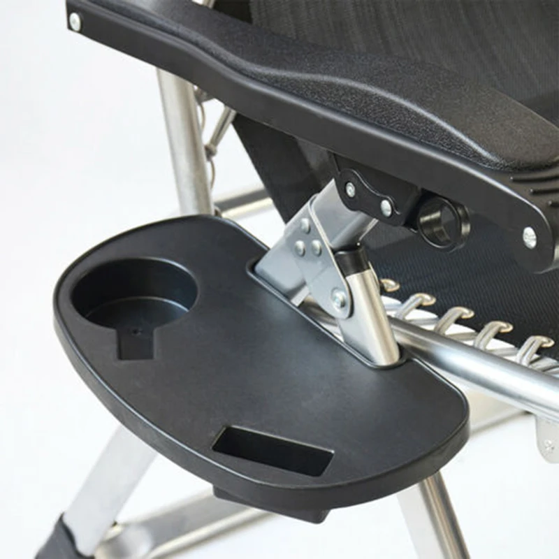 

Folding Reclining Chair Drink Can Storage Clip-On Side Table Lounger Tray