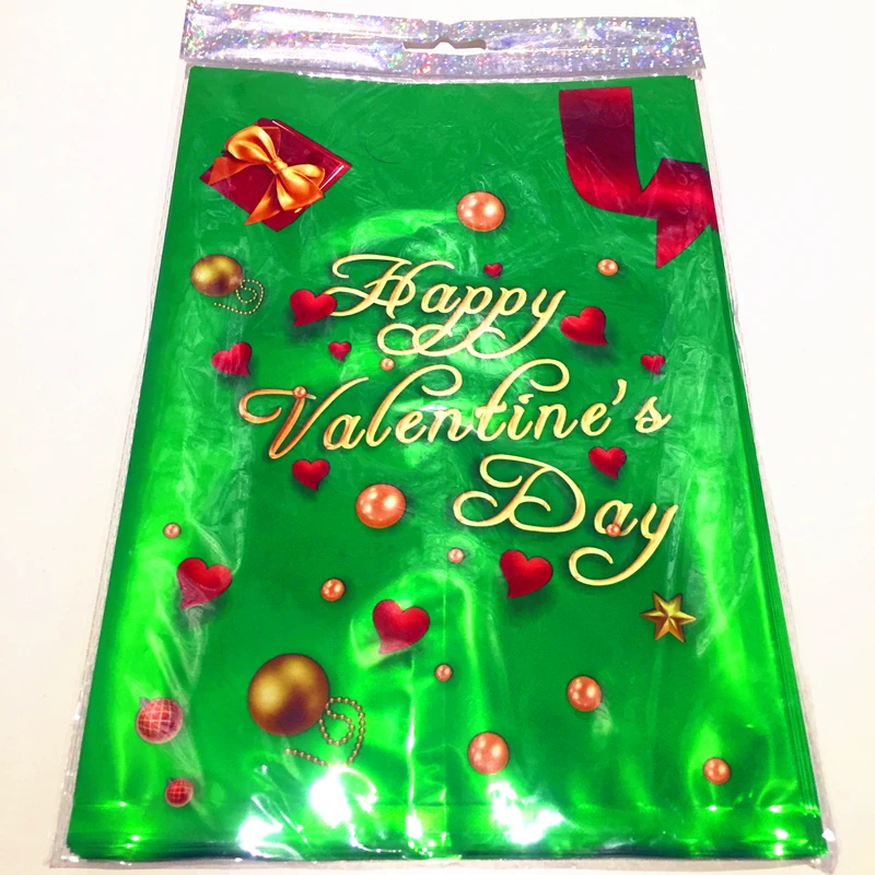B5-green 10 шт. 17x25 см алюминиевый пластиковый пакет с ручками для дня рождения, рождественской вечеринки, свадьбы, утолщенный бутик, подарок, посылка для покупок - Цвет: B5-green