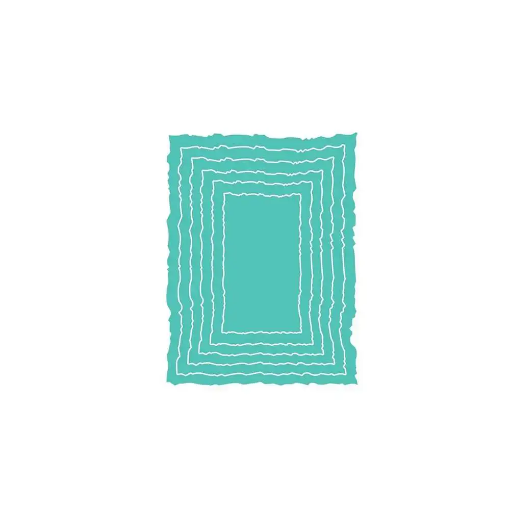 

Frayed Edge Stacklets rectangle cutting dies & stamps scrapbook dariy decoration stencil embossing template diy greeting card