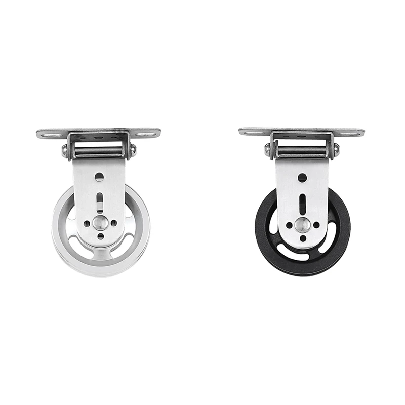

ELOS-Steel Wire Hanging Pulley Easy To Install Rust Protection Wheel Wall-Mounted Gym Home Rotating Silent Pulley