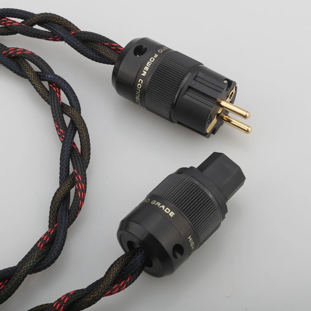 Высококачественный сетевой шнур P103 Audiocrast Schuko кабель Hi-Fi усилитель CD А евровилка
