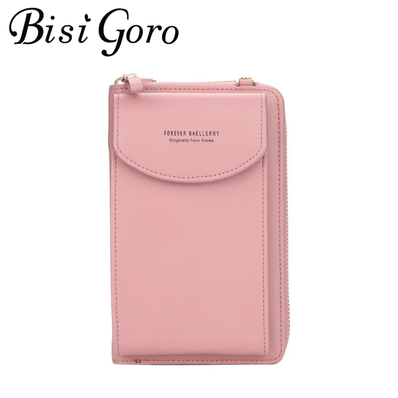 

Bisi Goro/2021 новый большой Ёмкость бумажник свежий мобильный телефон сумка-мешок на одно плечо, Сумочка через плечо сумка квадратный держатель ...