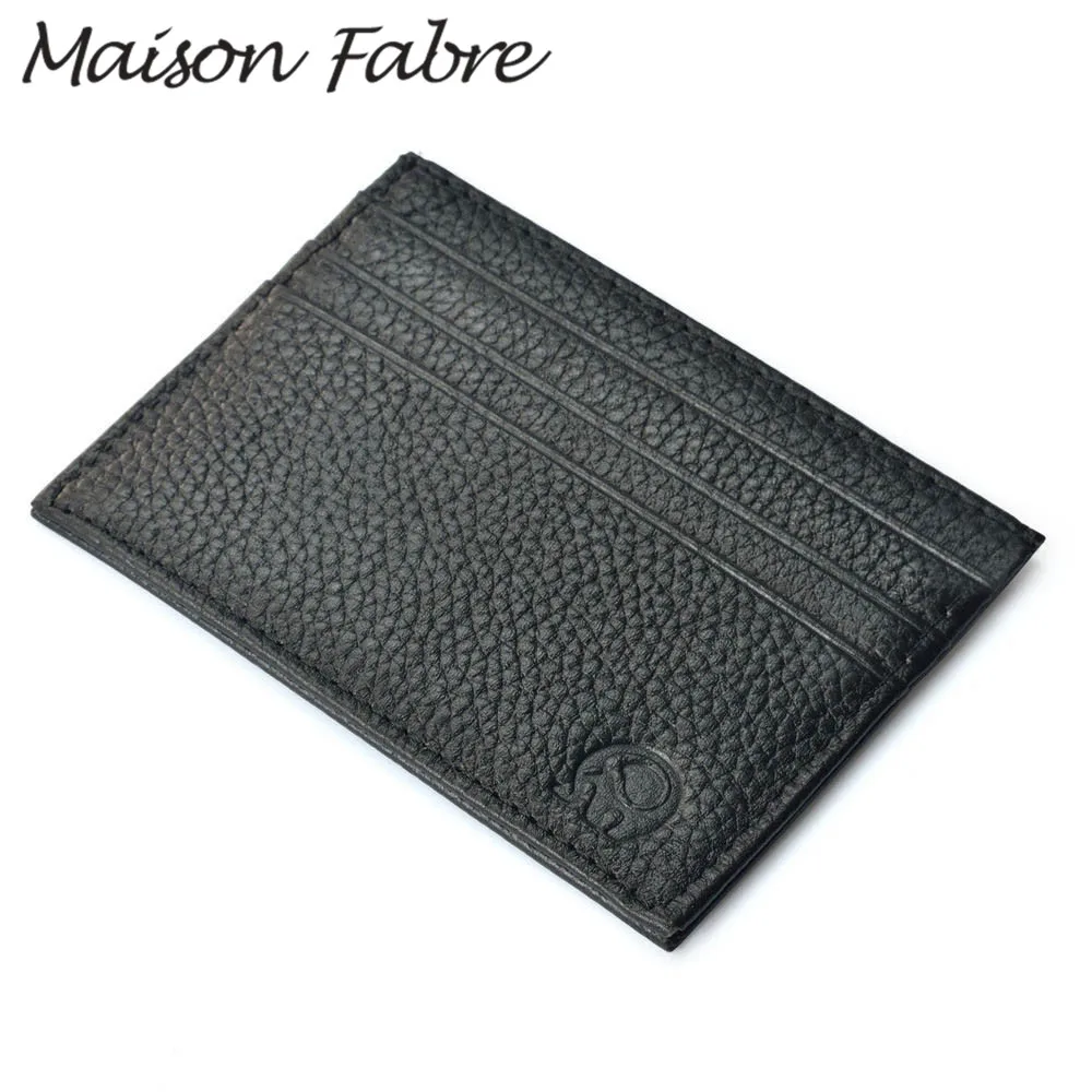 Maison Fabre business men credit Card Holder wallet mini vintage leather Women coin purse small for cards | Багаж и сумки
