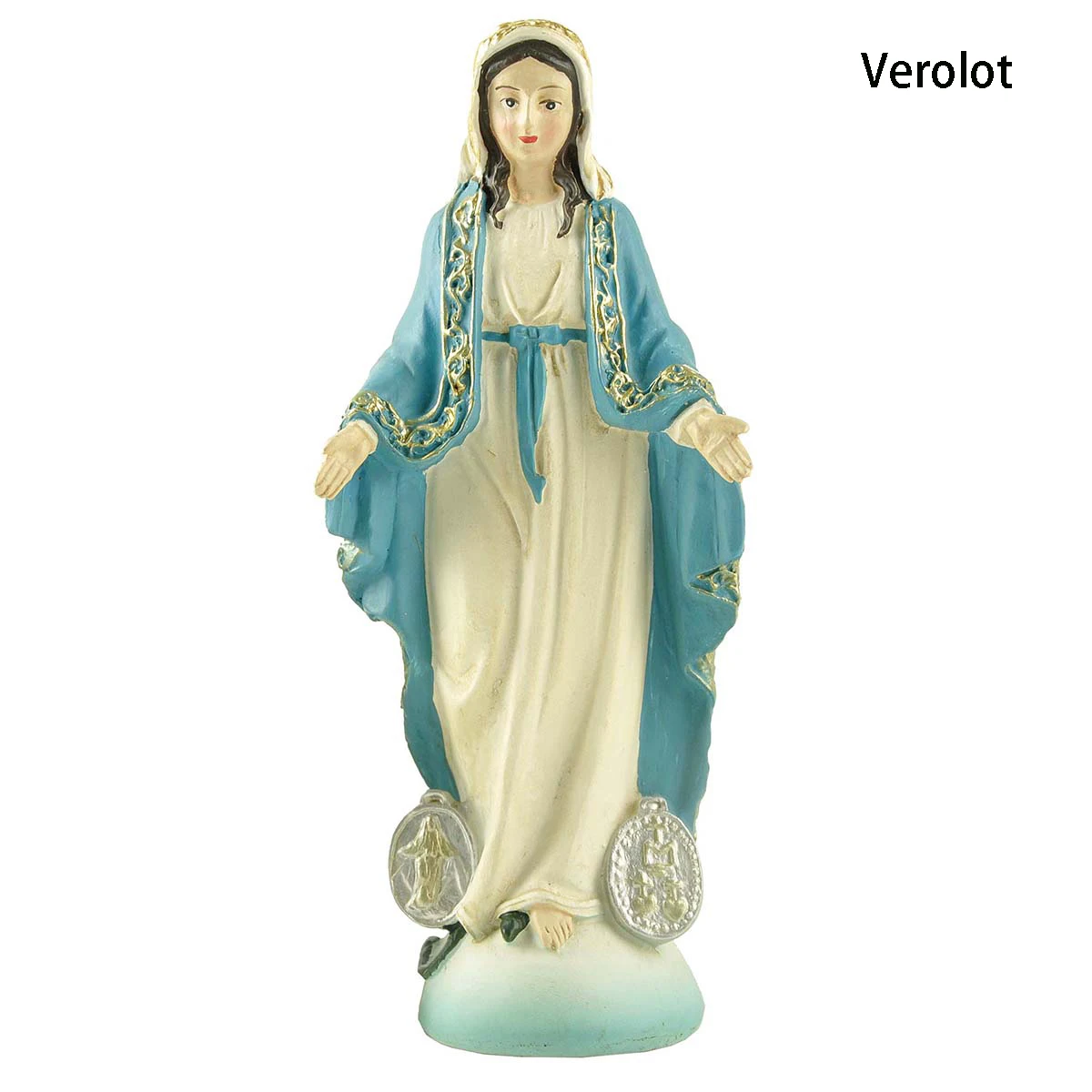 Статуэтка леди чудесной Verolot 4,75 дюймов, статуэтка синей леди грации, скульптурная ручная роспись, идеальный подарок для семьи, коллекционная или
