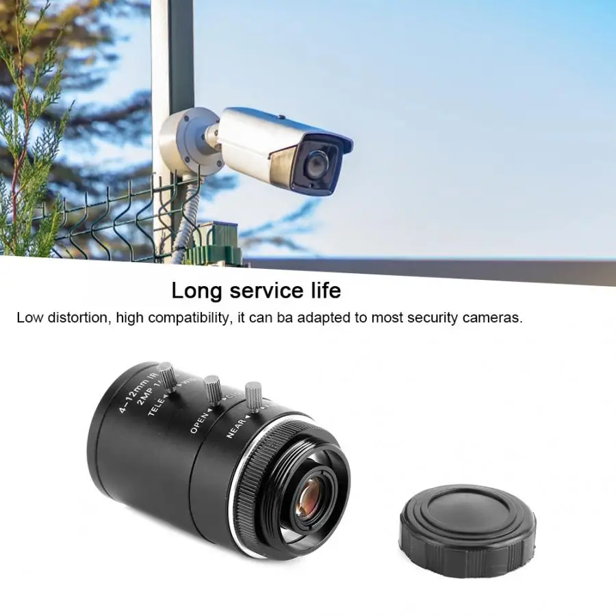 Ручная настройка апертуры C Mount CCTV безопасности Камера объектив с переменным