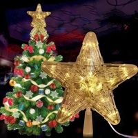noel new year decoration christmas tree five pointed star led lights garland fairy lights home decoration christmas decoration