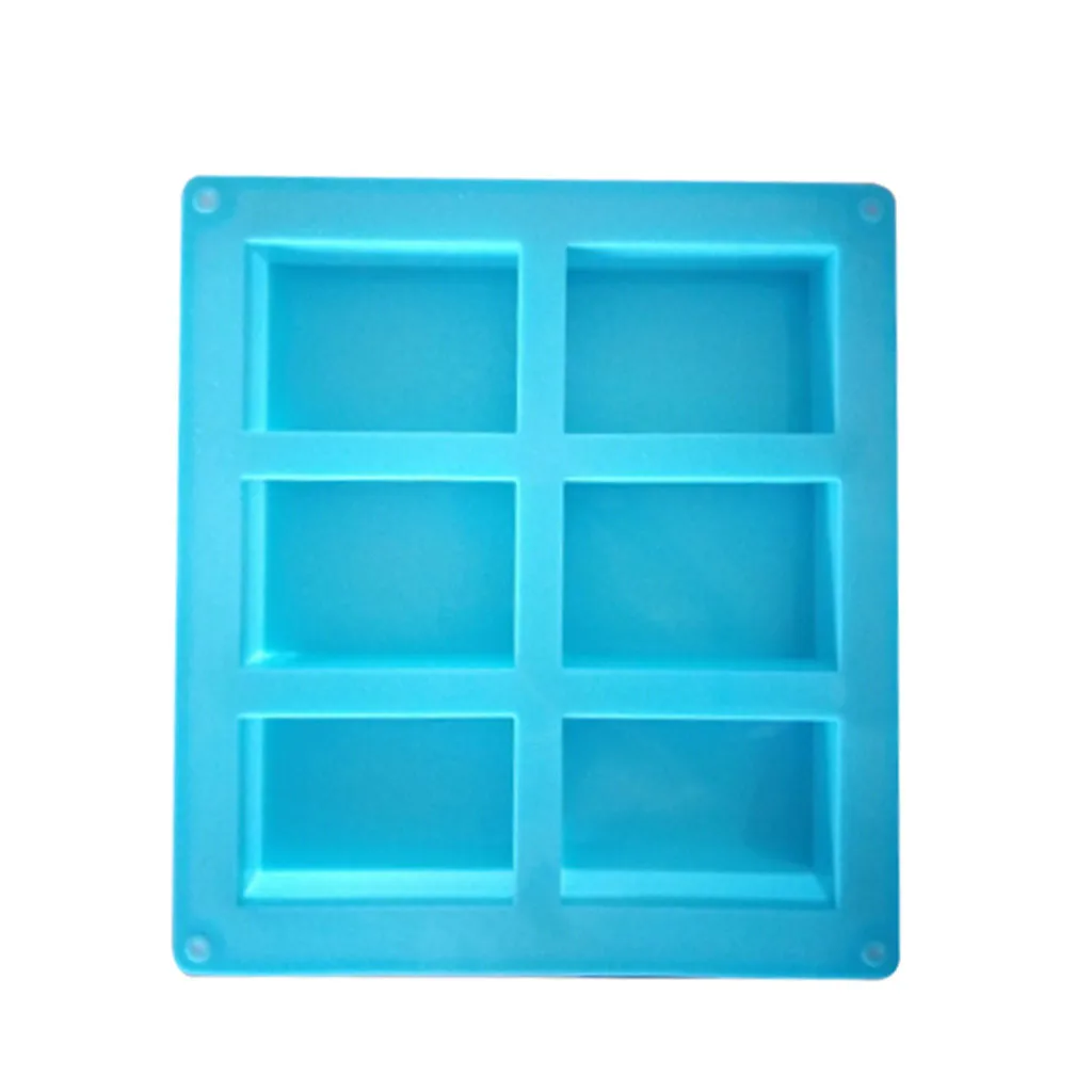 

New Silicone Pudding Candy Mold 6 Cavity Square Silicone Mold Supplies Craft Soap Soap Mould Decorating Handmade Candle Mold New