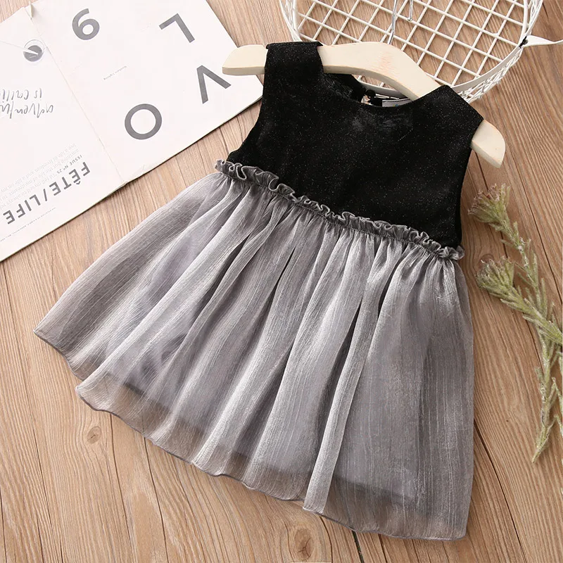 

Baby Stitching Dress 2020 Summer New Girls' Clothing Children's Vest Dress