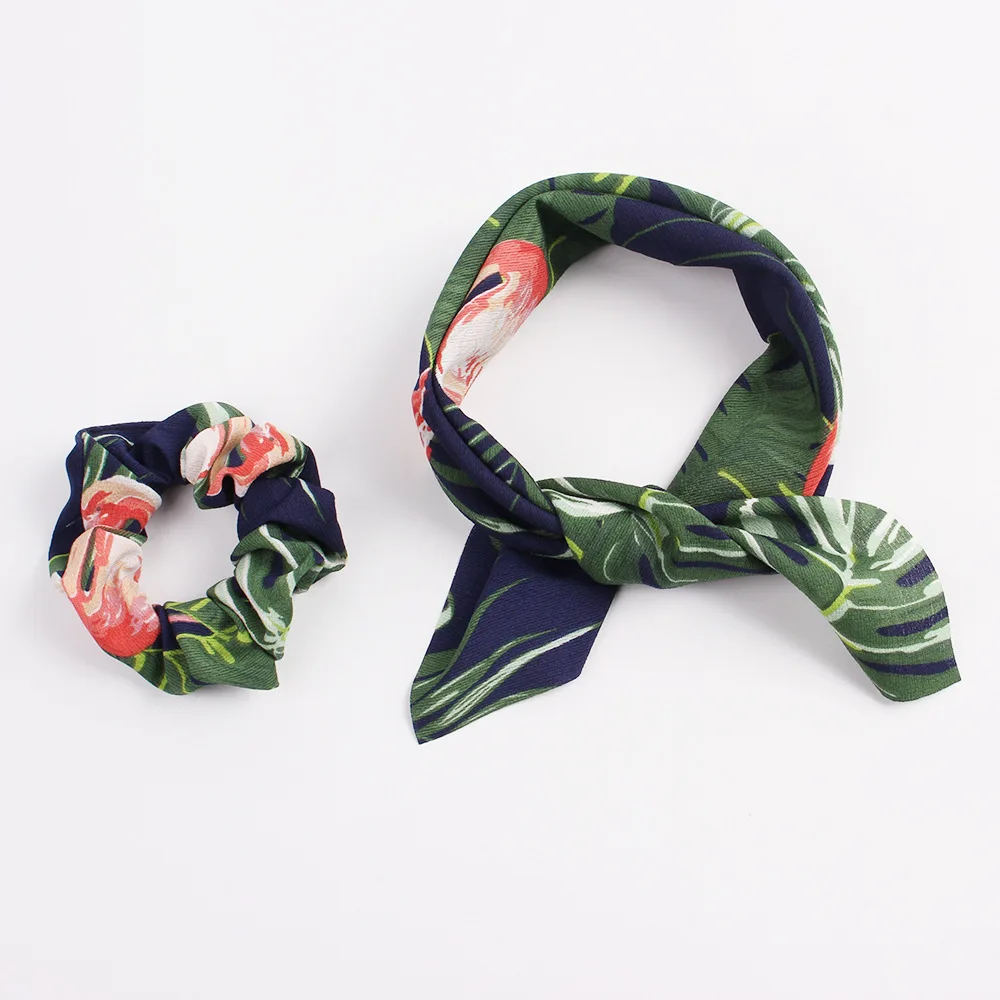 Женская Длинная лента для волос с принтом эластичная повязка леопардовым