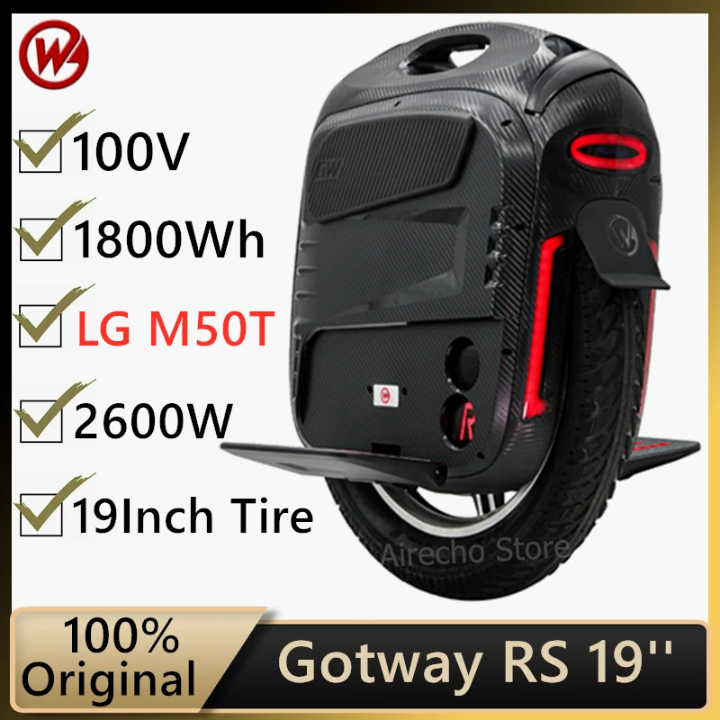 Original Bdgode Gotway RS 19 Unicycle 2600W electric scooter monowheel inch one wheel 100V 1800WH self Balance Scooter | Спорт и