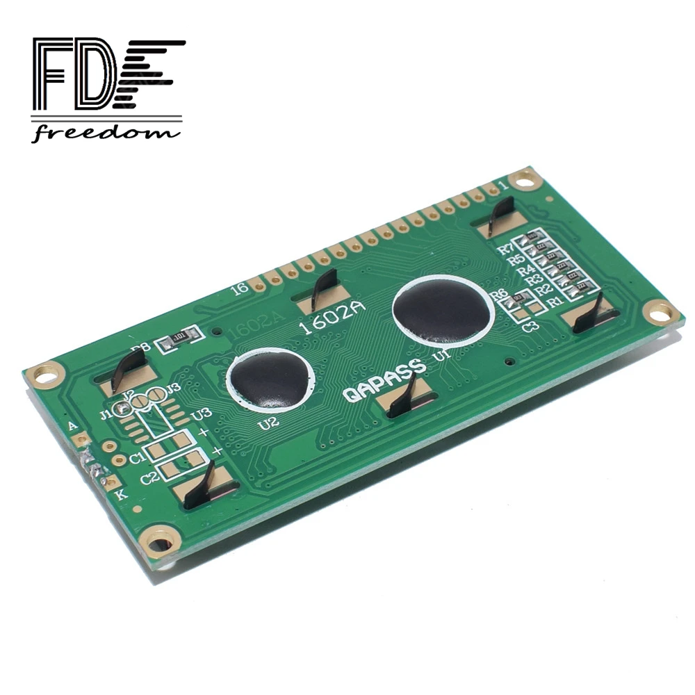 ЖК-дисплей 1602 модуль синий Φ 16x2 символьный дисплей новый PCF8574T PCF8574 IIC I2C интерфейс 5