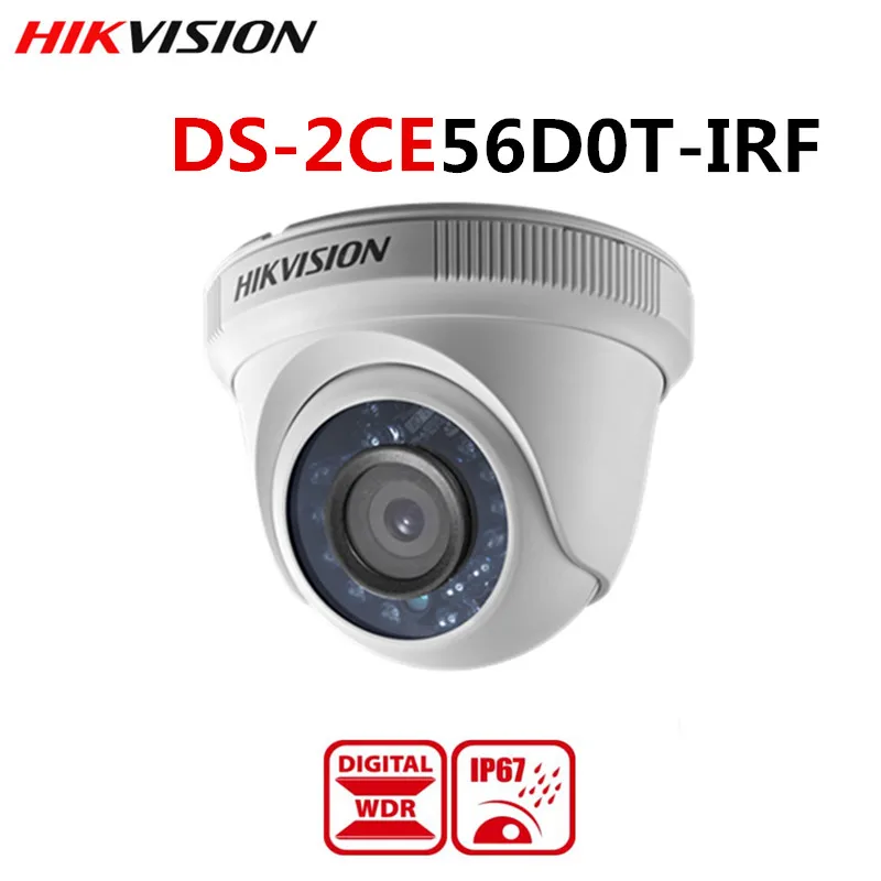 Hikvision международная версия DS-2CE56D0T-IRF CVBS/AHD/CTV/TVI 4 в 1 HD камера 1080P 2MP ИК камера видеонаблюдения