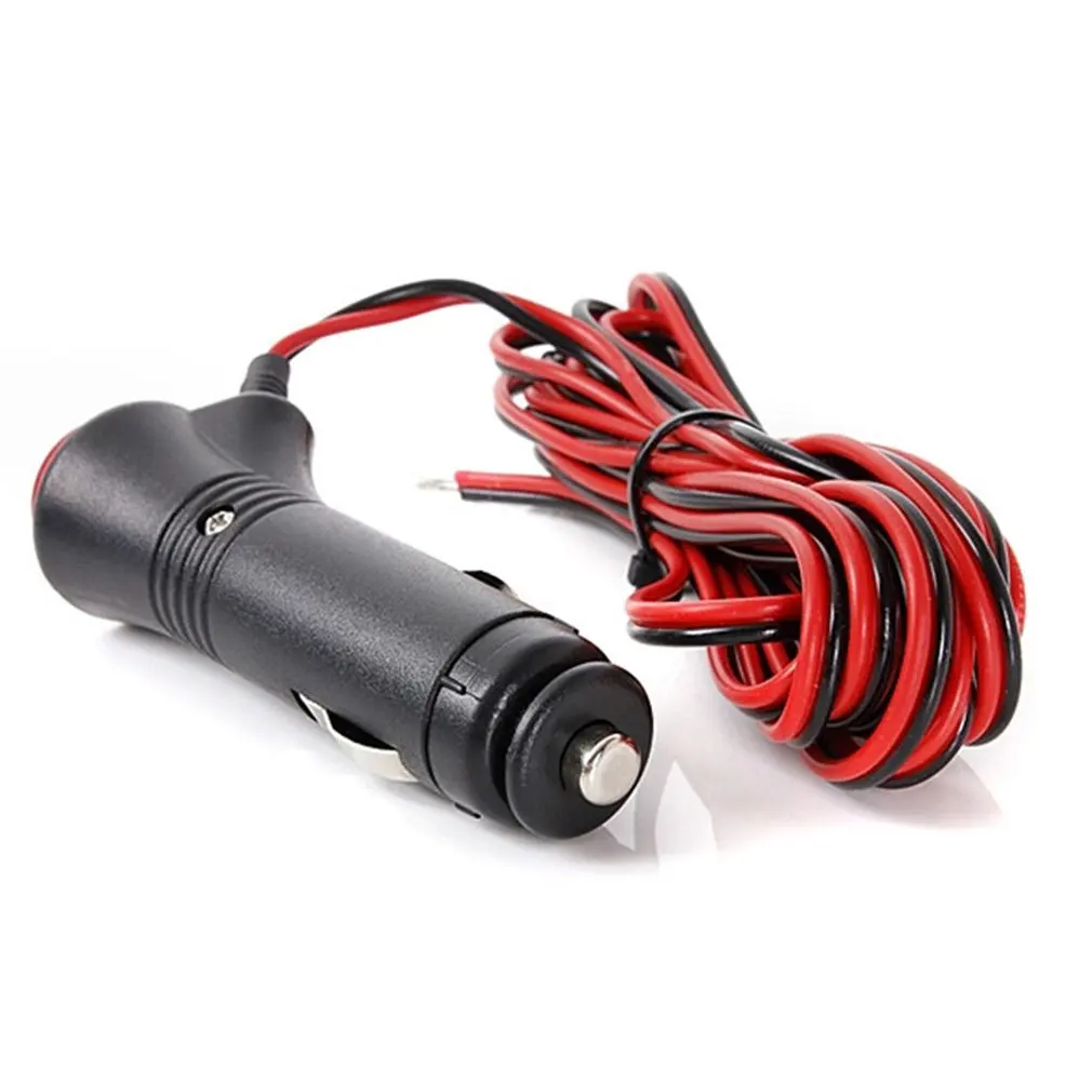 12V/24V Car Styling Cigarette Lighter Plug With Switch Light Red Power Cord 1M Automobiles Belt Multifunctional Wire | Автомобили и
