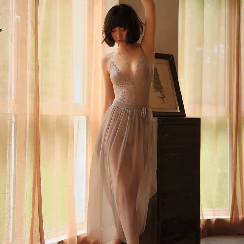 Пикантная эротическая сетчатая юбка из двух частей в стиле миди мусс одежда для