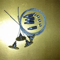 Free Shipping Suspension Wire safety steel wire LED lighting cable hanging kit for LED panel