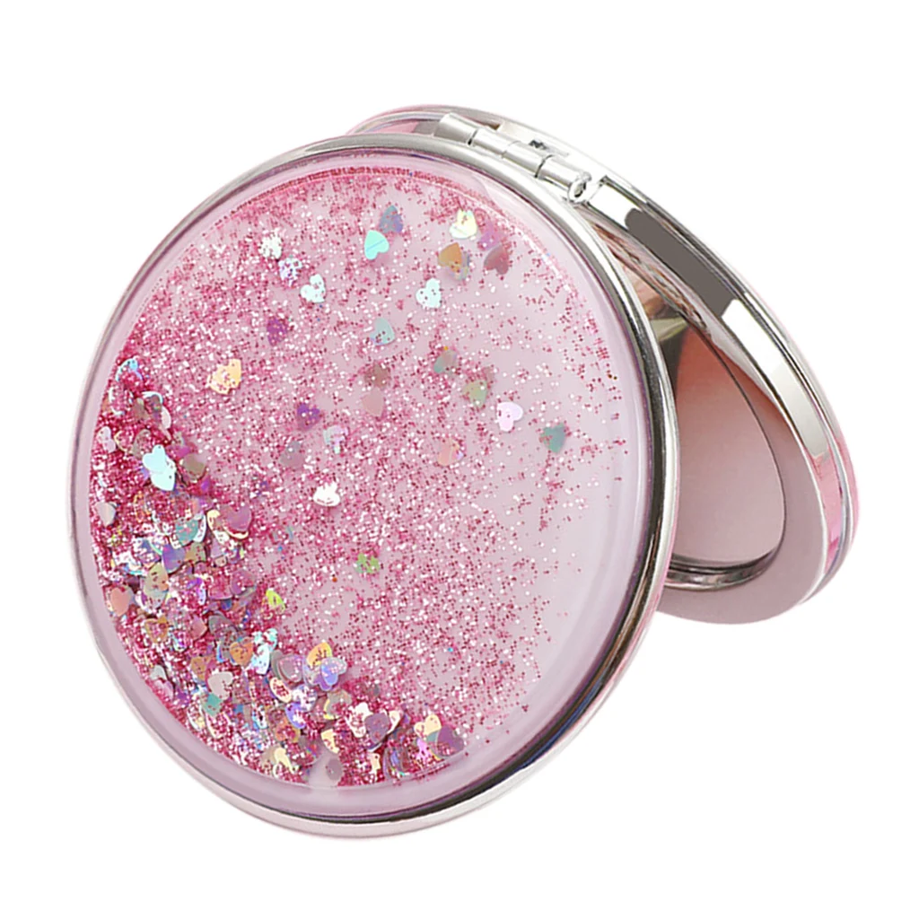 

Foldable 3'' Compact Makeup Magnified Mirror Double Sided HD Mirror