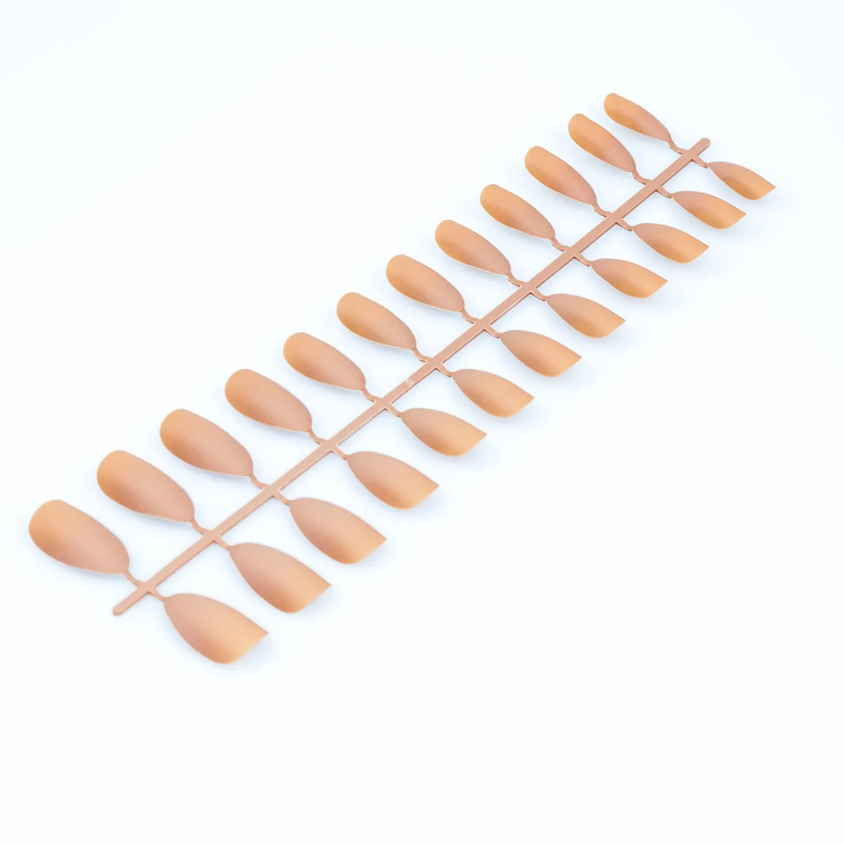 1 Набор Длинные накладные ногти с миндальным лаком матовая отделка мягкая