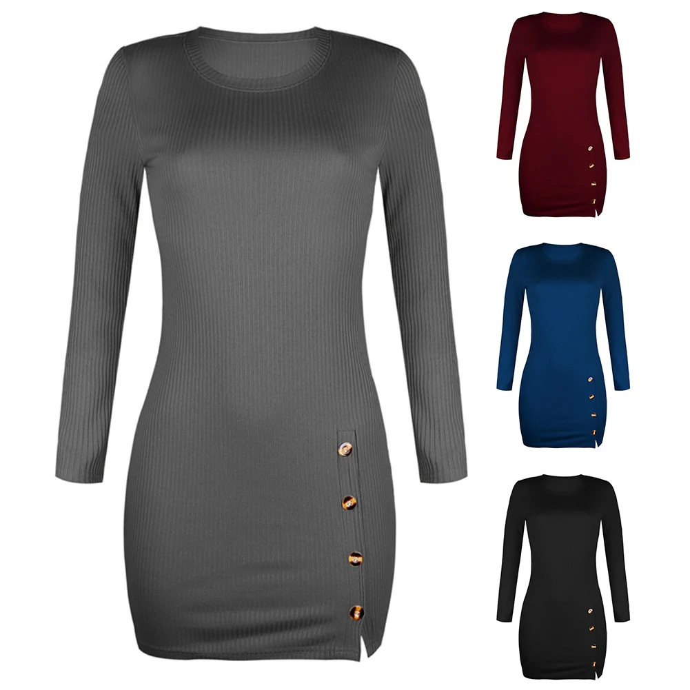 Модное уникальное дизайнерское женское Осеннее с длинным рукавом круглым