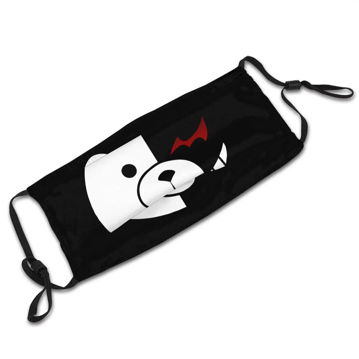 

Monokuma Dangan Ronpa Non-Disposable Face Mask Dustproof Protection Cover Respirator Muffle Mask with Filters