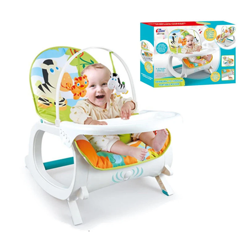 

Многофункциональное детское кресло-качалка 3 в 1, детское кресло-качалка, детское кресло-качалка, обеденное кресло с музыкой для детей 0-6 лет