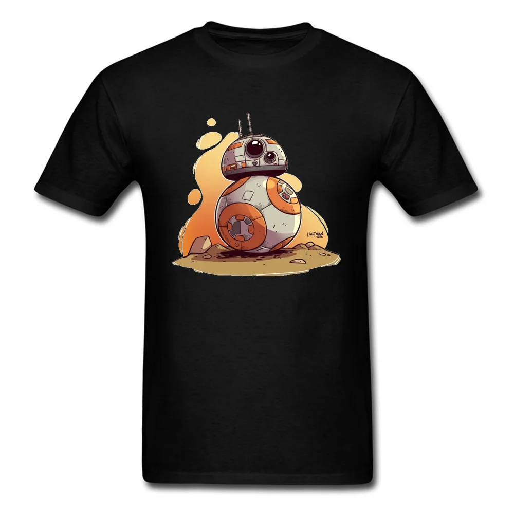 Звездные войны роботы футболка забавные Аниме футболки мужские белые хлопковые