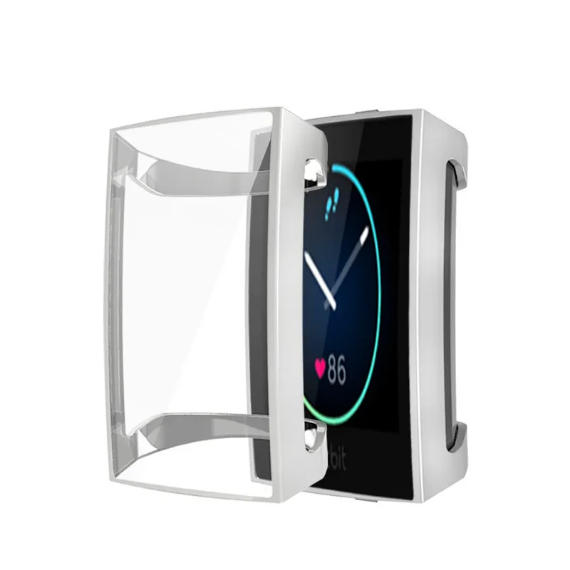

Protective Case For Fitbit Charge 4 TPU Clear Screen Protective Cover Case For Fitbit Charge 3 / Charge 4 Accessories